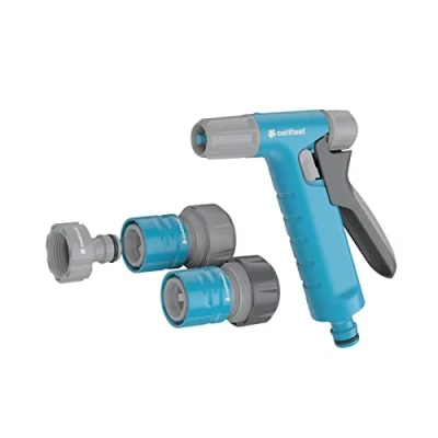 Image de Kit d&#039;arrosage Cellfast, arroseur, arrêt et trop plein Raccord rapide 3/4&#039;&#039;, connexion filetée femelle, Hydron Ideal