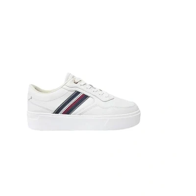 Image de Tommy Hilfiger Stripes Platform Baskets basses, Femme, Taille: 40, Ecru Cuir