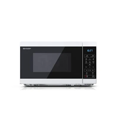 Image de Sharp YC MS02E W Micro onde Comptoir ondes uniquement 20 L 800 Noir, Blanc