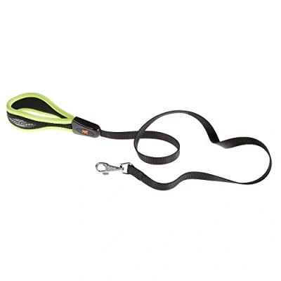 Image de Ferplast Laisse pour Chien ERGOFLUO, Taille Moyenne, poignée Ergonomique rembourrée, Nylon. 120 cm, Jaune