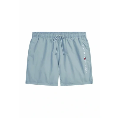 Image de Tommy Hilfiger Original Medium Drawstring Short de bain, Homme, Taille: Small, Brisk blue