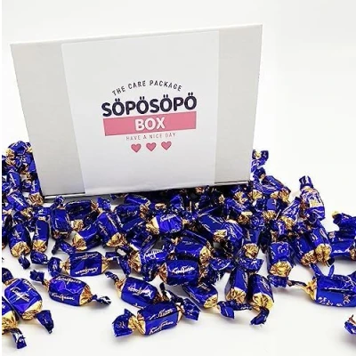 Image de Fazer Karl Milk Chocolate 2lb 900g Bag in a Söpösöpö Box Finnish Candy Treat (Chocolat au lait dans une boîte Söpösöpö)