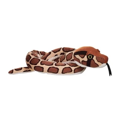Image de Wild Republic Snakes Eco Python Birman, Animal en Peluche, 137 cm, Jouet Remplissage Bouteilles d&#039;eau Recyclée Filée, Écologique