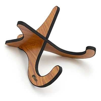 Image de TIGER UAC1 LW Support en bois détachable forme de X pour ukulélé, mandoline, banjo et violon grain