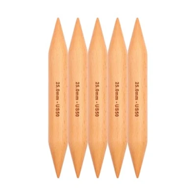 Image de KnitPro KP35130 Aiguilles Double Pointes Bois Bouleau 20 cm x 25 mm