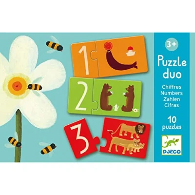 Image de Djeco puzzle duo nombres (10x2 pièces)