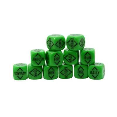Image de Warlord Games Commandez des dés pour boulon (vert forêt)