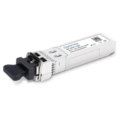 Image de QSFPTEK 10G SFP+ Module LC Multimode Transceiver 10GBASE SR for HPE J9150A (850nm, 300M, with DDM)