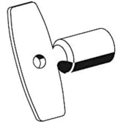 Image de Schell 782300399 Polar II Clé à douille de rechange en laiton pour robinetterie extérieure résistante au gel Chromé mat