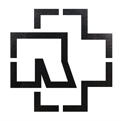 Image de Rammstein Autocollant Anthracite Autoaufkleber Logo 38 x cm, Produit Officiel du Groupe