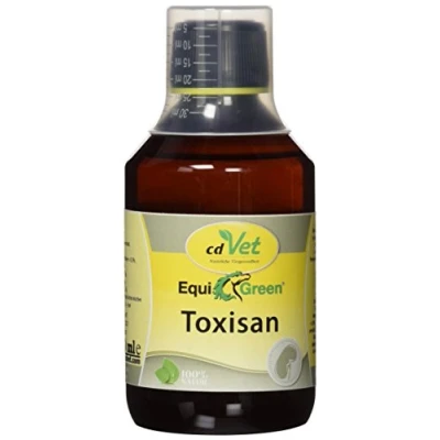 Image de cdVet EquiGreen Toxisan 250 ML Complément Alimentaire pour Les Chevaux et poneys avec des Herbes Naturelles la désintoxication