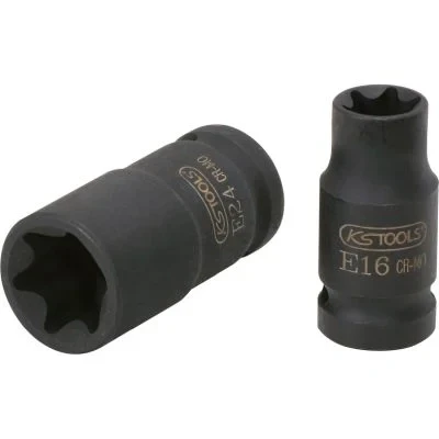 Image de KS TOOLS 911.0964 Douille à choc 38 E20 12,5 (1/2&quot;) Profilé en E, Torx extérieur