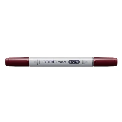 Image de COPIC Ciao RV69, Poeny, marqueur twin avec une pointe moyenne et brush