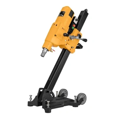 Image de WABROTECH Carotteuse 3950 W sur Support de Carottage Inclinable Avec Rouleaux Transport Diamant 580 Tr/min 230 V Disjoncteur PRCD pour Forage à Sec et Eau