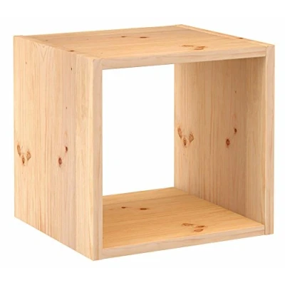 Image de Astigarraga Kit Line Étagère modulaire 1 Cube Dinamic, Bois Massif de pin 36,2 x 33 cm