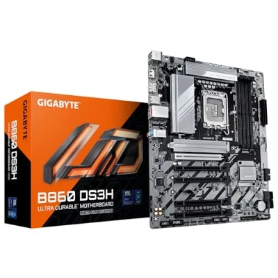 Image de GIGABYTE B860 DS3H Carte mère Processeurs Intel Core Ultra, VRM 8+1+2+2 phases, jusqu&#039;à 9066MHz DDR5, 1xPCIe 5.0 + 4.0 M.2, LAN 2,5 GbE, USB 3.2 Gen 2x2 Neuf