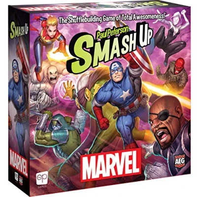 Image de USA OPOLY, Smash Up: Marvel, Board Game, 2 to 4 Players, Ages 12+, 60 Minute Playing Time