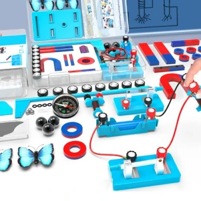 Image de Kit d&#039;expérimentation d&#039;aimants pour Enfants d&#039;outils électro aimants et Circuits de Base l&#039;école, Le Laboratoire l&#039;éducation Projets Physique