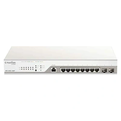 Image de D Link DBS 2000 10MP commutateur réseau Géré L2 Gigabit Ethernet (10/100/1000) Connexion Ethernet, supportant l&#039;alimentation via ce port (PoE) Gris Neuf