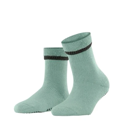 Image de FALKE Cuddle Pads W HP coton laine picots sur la semelle 1 paire, Chaussettes Chaussons Femme, Vert (Peppermint 7792), 39 42