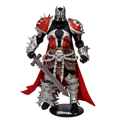 Image de McFarlane Spawn Comic Figurine médiévale de 17,8 cm avec 22 pièces Mobiles, Collection Accessoires et Base Support À partir 12 Ans
