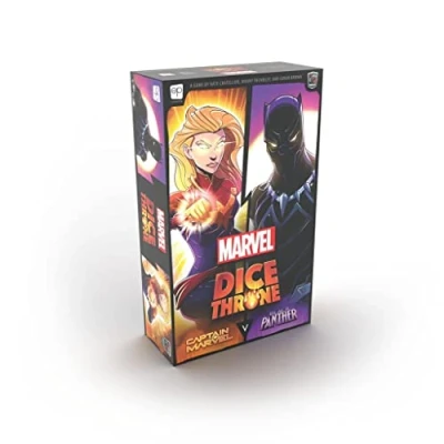 Image de USAopoly Marvel Dice Throne 2 Hero Box Featuring Captain Marvel; Black Panther Standalone Competitive Game Officially Licensed Compatible with The Ecosystem