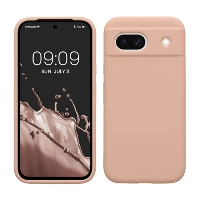 Image de kwmobile Housse Compatible avec Google Pixel 8a Coque de téléphone Protection Souple en TPU Silicone Rose Ancien Mat