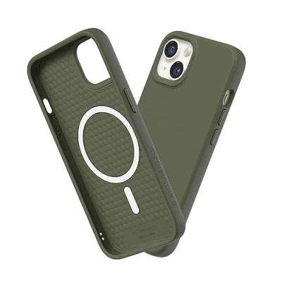 Image de RhinoShield Coque Compatible avec [iPhone 14 Plus] SolidSuit Magsafe Fine Technologie d&#039;absorption des Chocs et Finition Premium Mate Vert algue