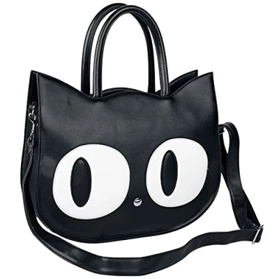 Image de Banned Alternative Big Kitty Femme Sac à Main Noir, Taille unique, Gothic