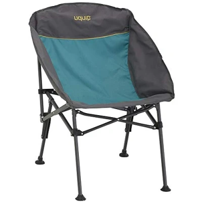 Image de Uquip Comfy Chaise de Camping Pliante Robuste et Légère, Tissu Polyester, Bleu, Standard