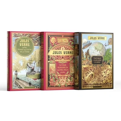 Image de Collection Jules Verne Sélection I Contient 3 livres: Voyage au centre de la Terre, Le Tour du monde en quatre vingts jours, Vingt Mille Lieues sous les mers