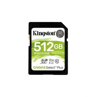 Image de Kingston SDS2/512GB Canvas Select Plus Carte SD Class 10 UHS I 512 Go