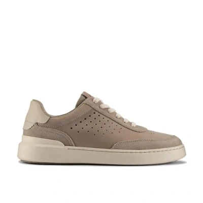 Image de Clarks Courtlite RUN Baskets basses, Homme, Taille: 40.5, Grijs Cuir et textile