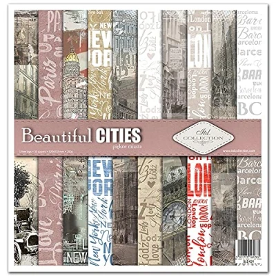 Image de ITD Collection Emballage Scrapbooking 12 x pouces, Papier Scrapbooking, Décor, Carton 310 320 mm (SLS 031 Belles villes) HS code 48025890