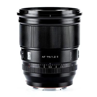 Image de VILTROX Objectif Pro 75 mm f/1.2 E pour Sony Mount, f1.2 Auto Focus Prime Mount Mirrorless A7 A6700 A6500