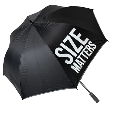 Image de Fisura grand Parapluie XXL Size matters noir. automatique et résistant au vent. pour jeunes avec bouton automatique, format, diamètre de 135 cm.