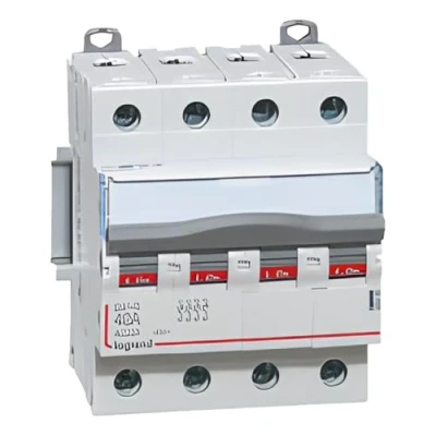 Image de 406480 Interrupteur sectionneur tétrapolaire 4P 400V 40A 4 modules Bornes à vis Legrand DX3 IS
