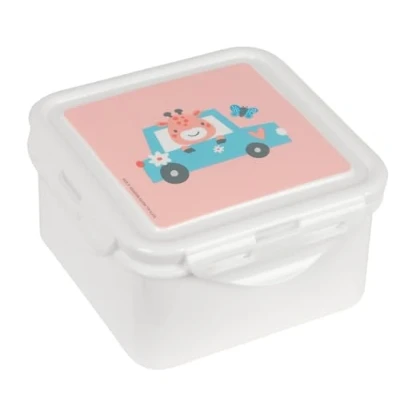 Image de Boîte à goûter SAFTA PREESCOAR JIRAFA Corail 13 x 7,5 cm Résistance maximale