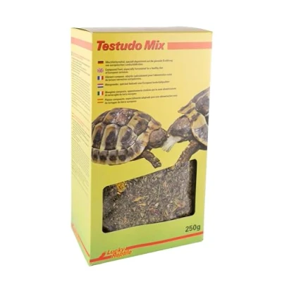 Image de Lucky Reptile Testudo Mix 250g Nourriture pour Tortues terrestres avec Fleurs séchées &amp; Herbes Riche en Fibres minéraux européennes