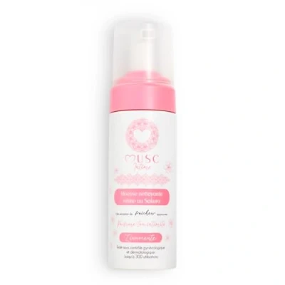 Image de MUSC Intime La Marque Officielle Mousse Sakura L&#039;Innocente Nettoie En Douceur Testé Sous Contrôle Gynécologique 94% D&#039;Ingrédients Naturels 150ml
