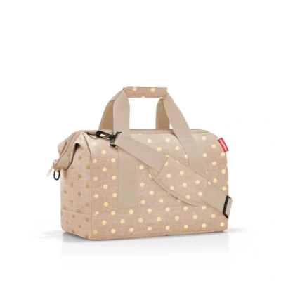 Image de reisenthel Allrounder m Sac de docteur polyvalent pour les voyages, le travail ou loisirs Avec un design fonctionnel et élégant, Café à pois métallisés,