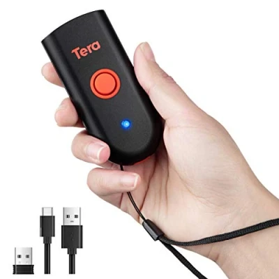 Image de Tera Mini Scanner de Codes Barres Portable CCD 3 en 1 Bluetooth &amp; câble USB 2,4 G sans Fil pour 1D sur Papier Image Lecteur 1100CCD