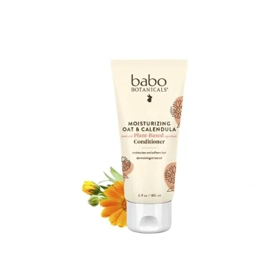 Image de Babo Botanicals, Moisturizing Conditioner, For All Hair, Oat &amp; Calendula, 6 fl oz (180 ml)