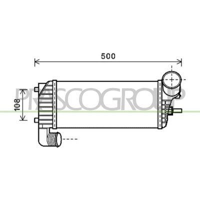 Image de PRASCO FD719N004 Intercooler FORD: Grand C Max, Transit Connect V408 Van, FOCUS 3