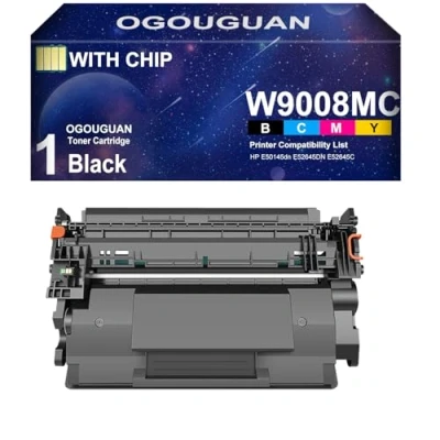 Image de OGOUGUAN ompatible Cartouche De Toner Noir Remplacement pour W9008MC avec Puce Laserjet Managed E50145dn E52645DN E52645C
