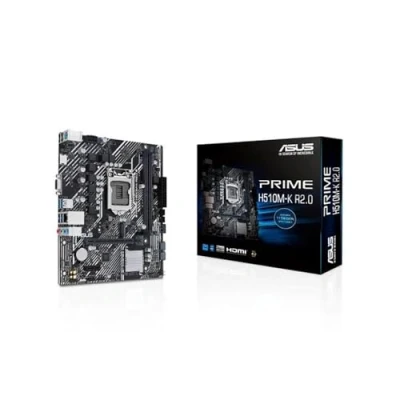 Image de ASUS PRIME H510M R R2.0 SI Carte mère Intel H510 LGA 1200 micro ATX (PCIe 4.0, HDMI, VGA, USB 3.2 Gen 1 Type A, SATA 6 Gb/s, Armoury Crate, 5X PROTECTION III)