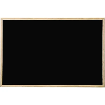Image de KAV Tableau Noir 40x60 cm avec Cadre en Bois, Craie et Gomme Idéal pour Bureau, Cuisine, Chambre d&#039;Enfant, Mémo, Planificateur, Organisation, Décoration, Enseignement