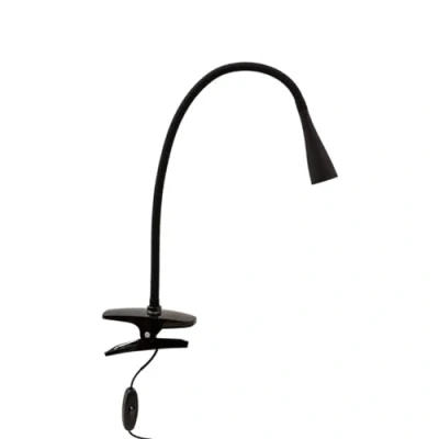Image de LED lampe à pince Baris (Moderne) en Noir Métal e. a. pour Bureau (1 lampe,à), poser, liseuse