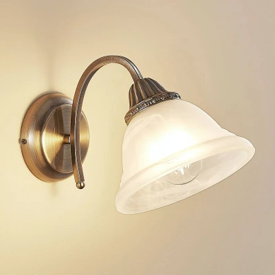 Image de Lindby Applique Murale Mialina à intensité variable en Bronze e. a. pour Salon &amp; Salle manger (1 lampe,à E27), Applique, Lampe Murale, Eclairage, Luminaire Mural