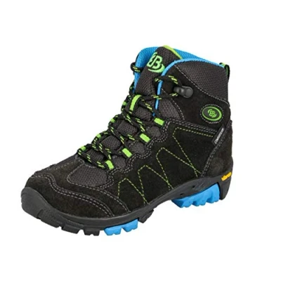 Image de Brütting Garçon Bergen High Chaussures de Randonn e Hautes, Gris Anthrazit Blau Lemon Lemon, 37 EU